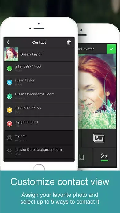 Tangkapan skrin One Touch Dial - T9 speed dial call your favorite contacts and quick photo dialer app launcher for social networks.