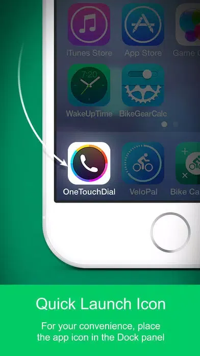 Tangkapan skrin One Touch Dial - T9 speed dial call your favorite contacts and quick photo dialer app launcher for social networks.