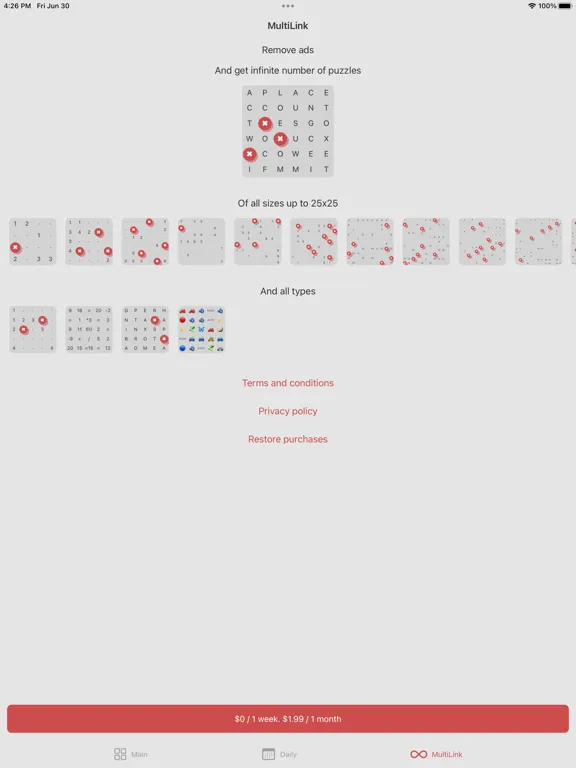 Скриншоты MultiLink iPad 