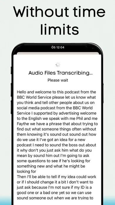 Capturas de tela do Transcribe Recordings with Ai