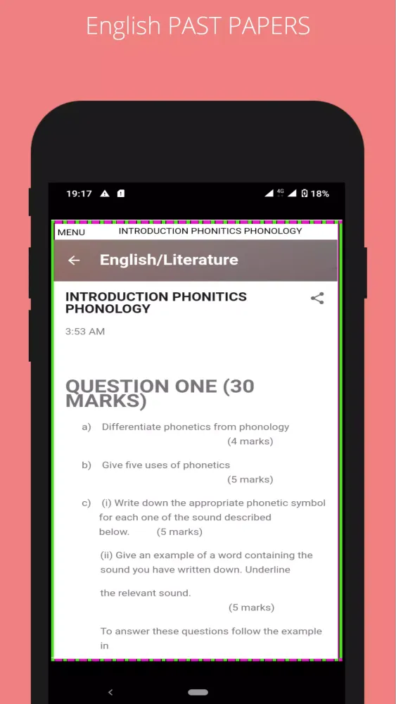 English/Literature Questions স্ক্রিনশট