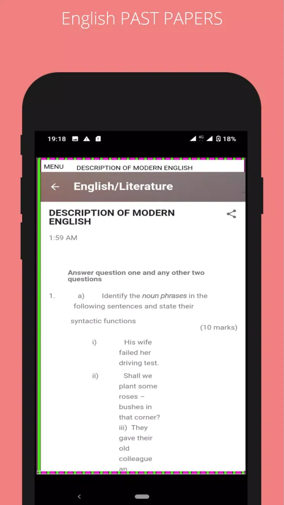 English/Literature Questions স্ক্রিনশট