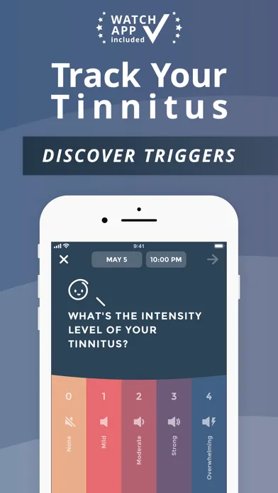 Скриншоты Tinnilog - Tinnitus Tracker