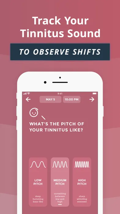 Скриншоты Tinnilog - Tinnitus Tracker