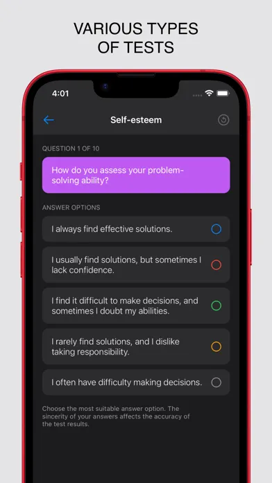 Screenshot di Egoist: Personality Tests