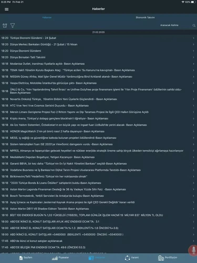 Capturas de pantalla de A1 Matriks iPad 