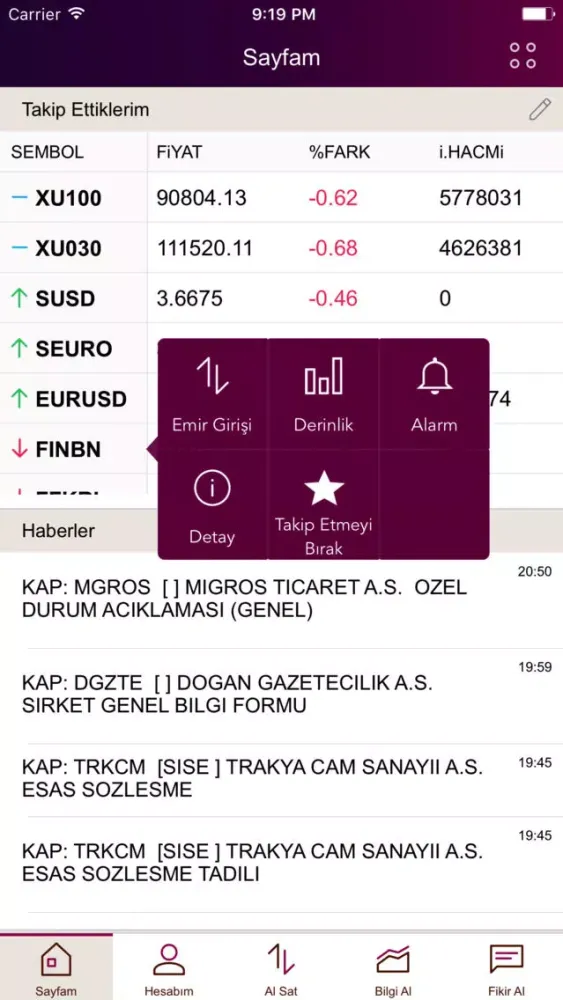 QNB Finansinvest Screenshots