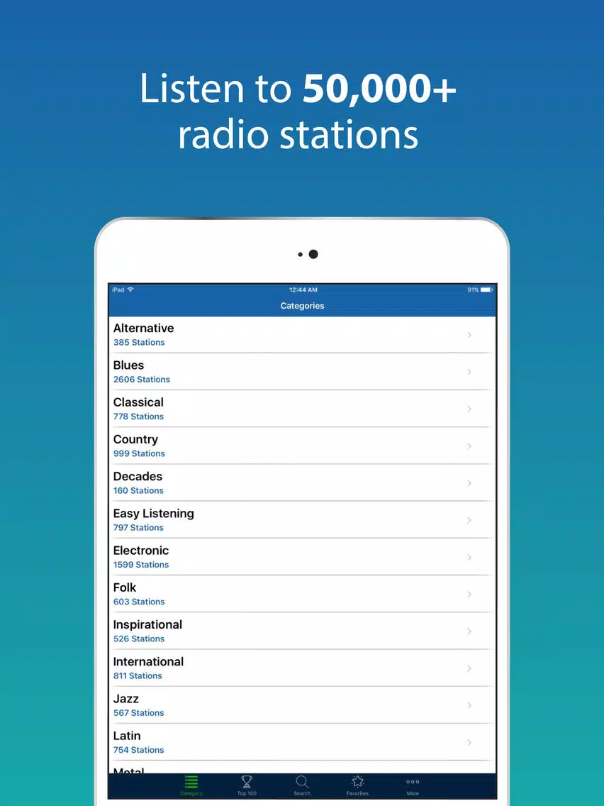 Capturas de pantalla de Cloud Tunes - Listen to Live Radio Stations iPad 