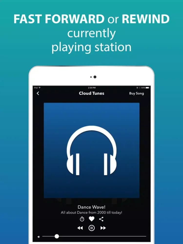 Cloud Tunes - Listen to Live Radio Stations iPad  Ekran Görüntüleri