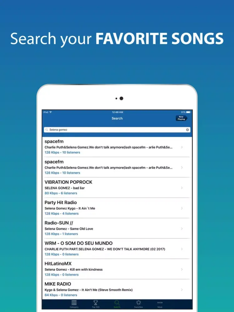 Cloud Tunes - Listen to Live Radio Stations iPad  Ekran Görüntüleri