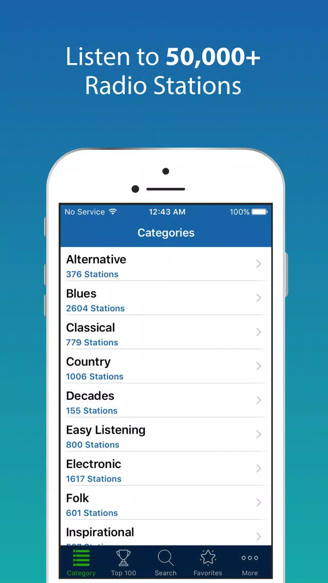 Capturas de pantalla de Cloud Tunes - Listen to Live Radio Stations