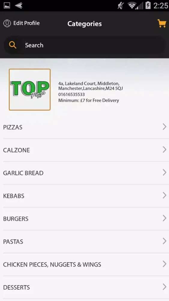 Top Pizza Middleton スクリーンショット
