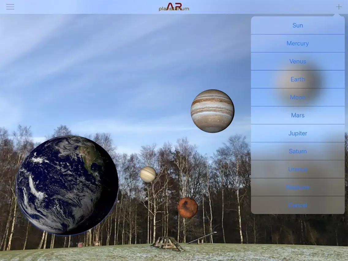 Zrzuty ekranu AR Planetarium iPad 