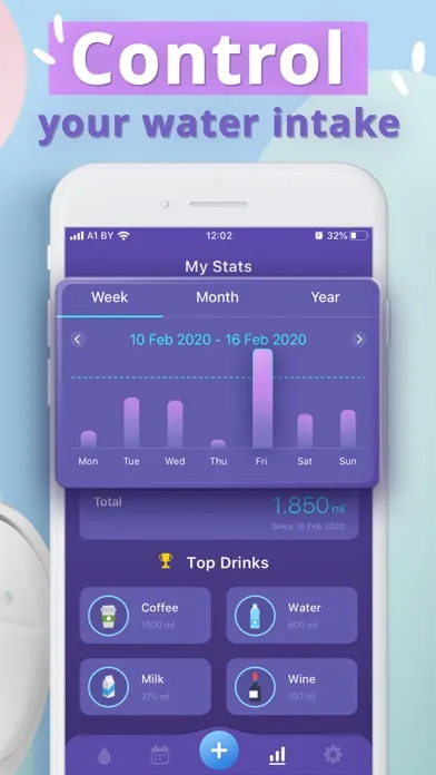 Capturas de tela do My Water - Daily Water Tracker