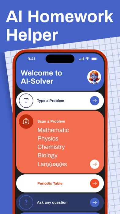 Ảnh chụp màn hình của Homework Help, AI Math Solver