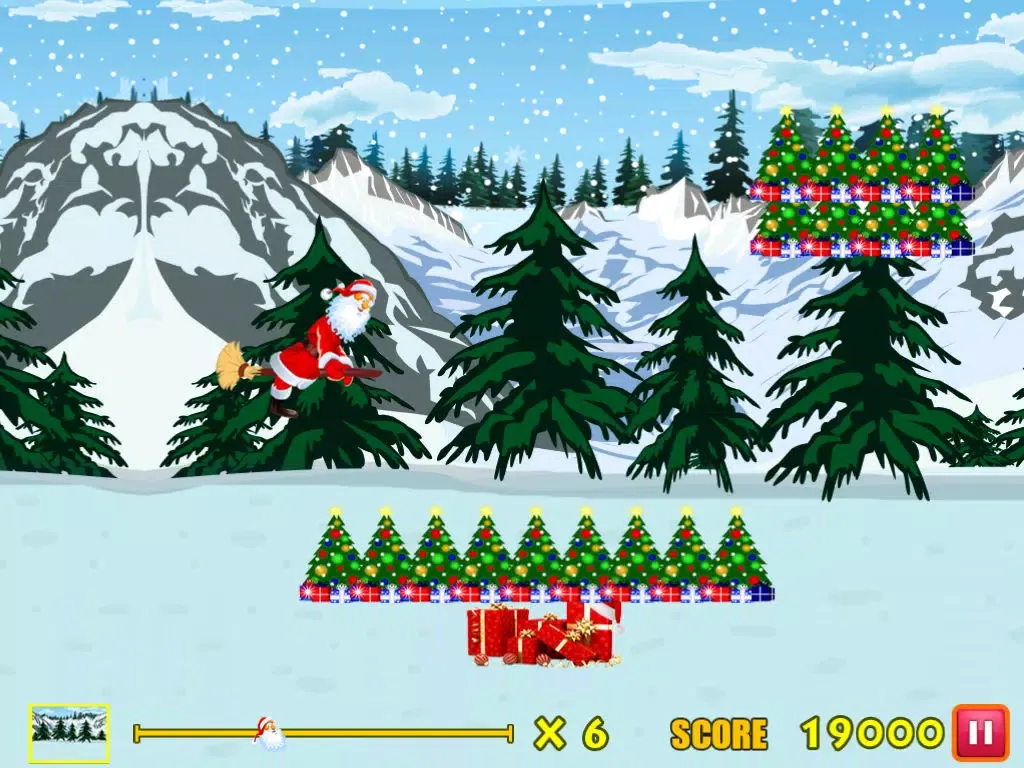 Ảnh chụp màn hình của Amazing Santa Racing Skateboard Game iPad 