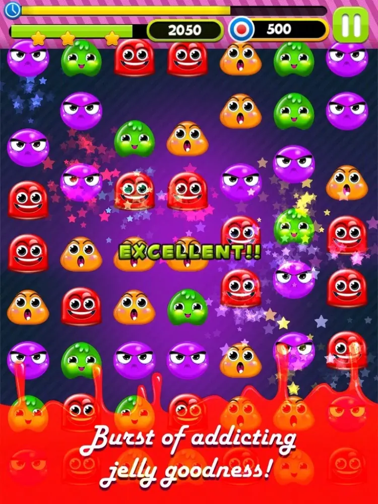 Captures d'écran de A Sweet Yummy Jelly Matching Puzzle - Gummy Beans Pop Crush iPad 