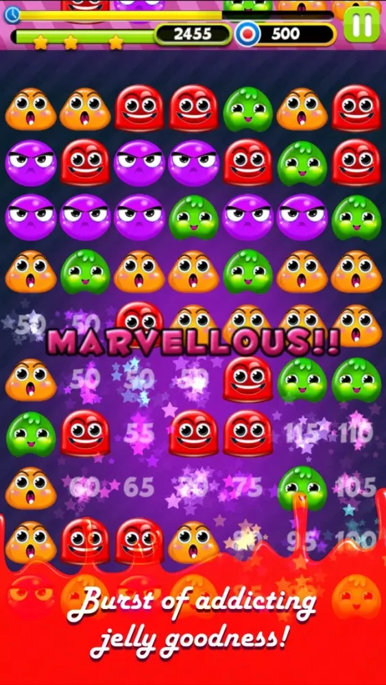 Captures d'écran de A Sweet Yummy Jelly Matching Puzzle - Gummy Beans Pop Crush