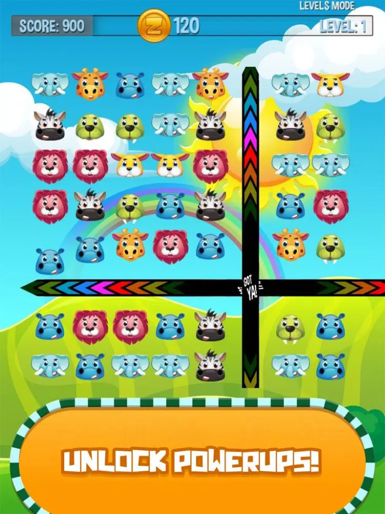 Tangkapan skrin Tap Animal Rescue - Kids Zoo Matching Game iPad 