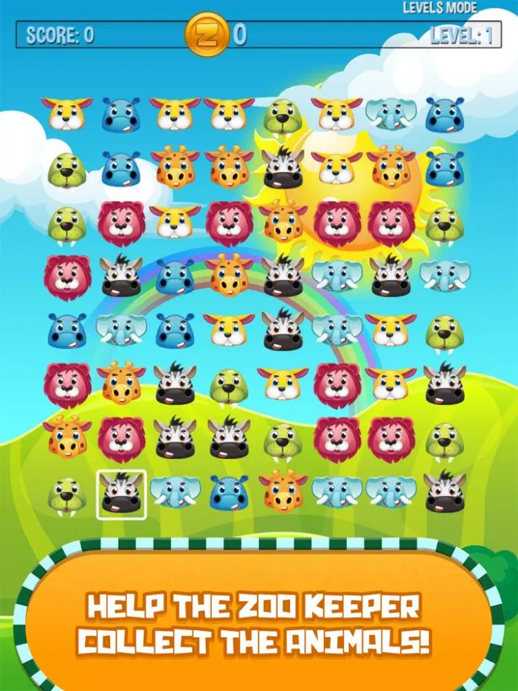Tangkapan skrin Tap Animal Rescue - Kids Zoo Matching Game iPad 