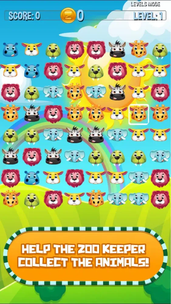 Tangkapan skrin Tap Animal Rescue - Kids Zoo Matching Game