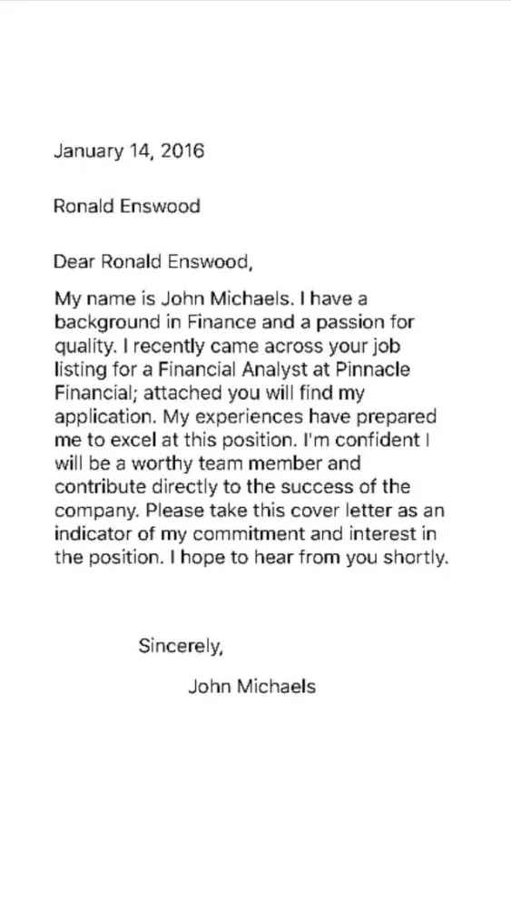 Cover Letter Creator سکرین شاٹس