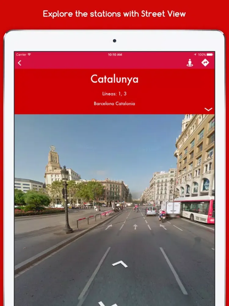 Tangkapan skrin EasyMetro TMB Barcelona - The Barcelona Metro iPad 