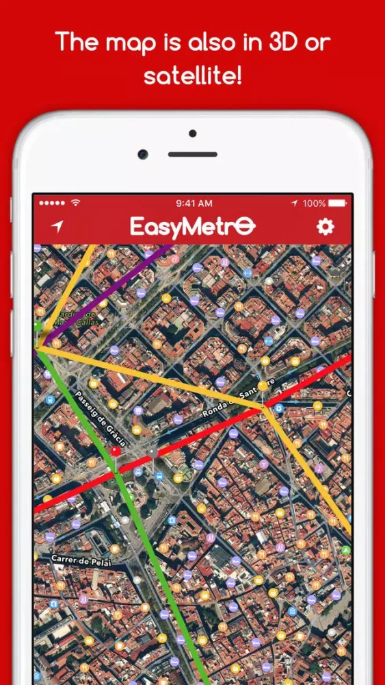 Tangkapan skrin EasyMetro TMB Barcelona - The Barcelona Metro