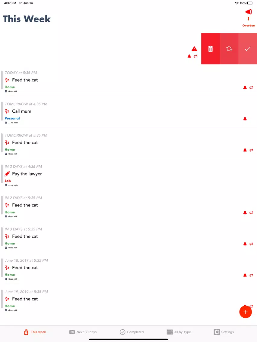 10080: Essential to-do manager iPad  Screenshots