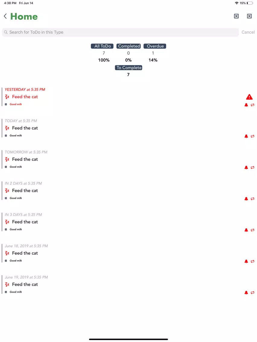 10080: Essential to-do manager iPad  Screenshots