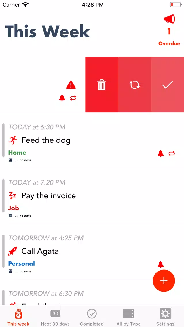 10080: Essential to-do manager Screenshots