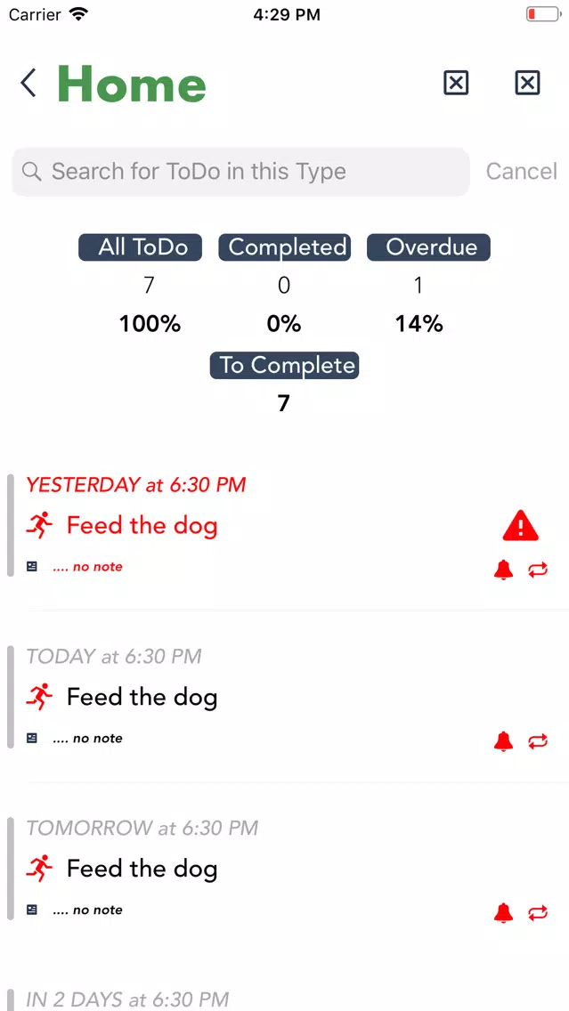 10080: Essential to-do manager Screenshots
