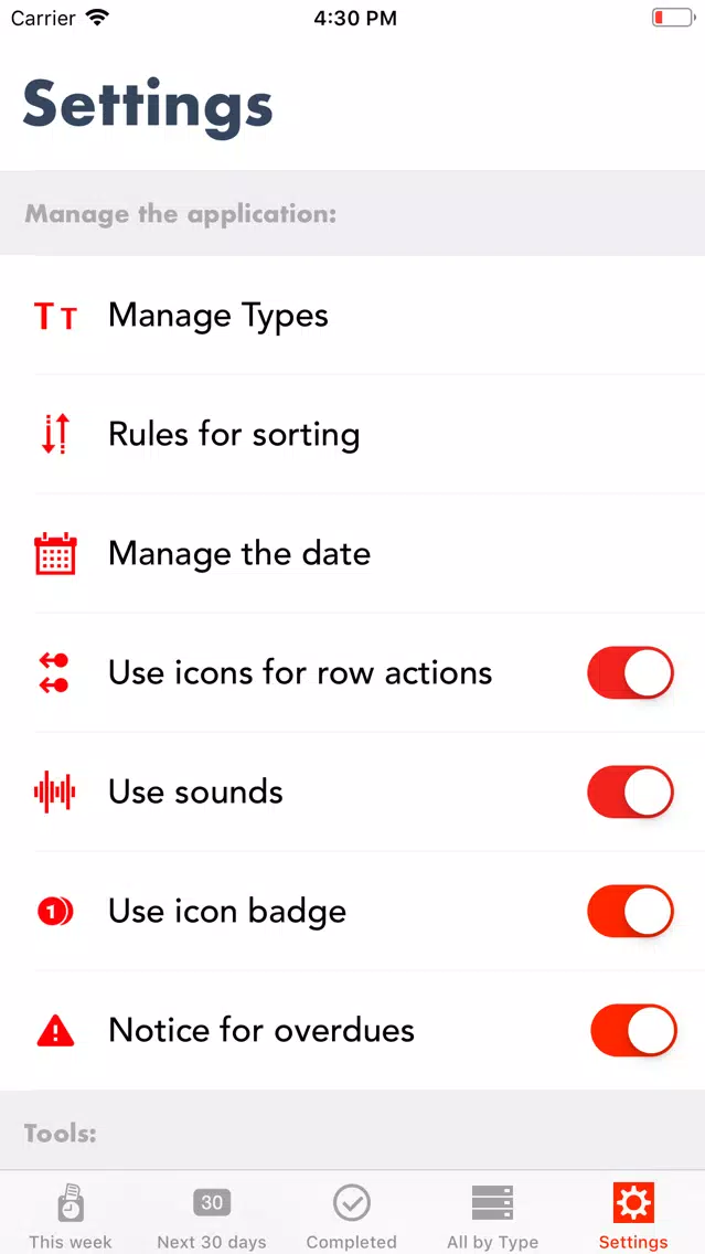 10080: Essential to-do manager Screenshots