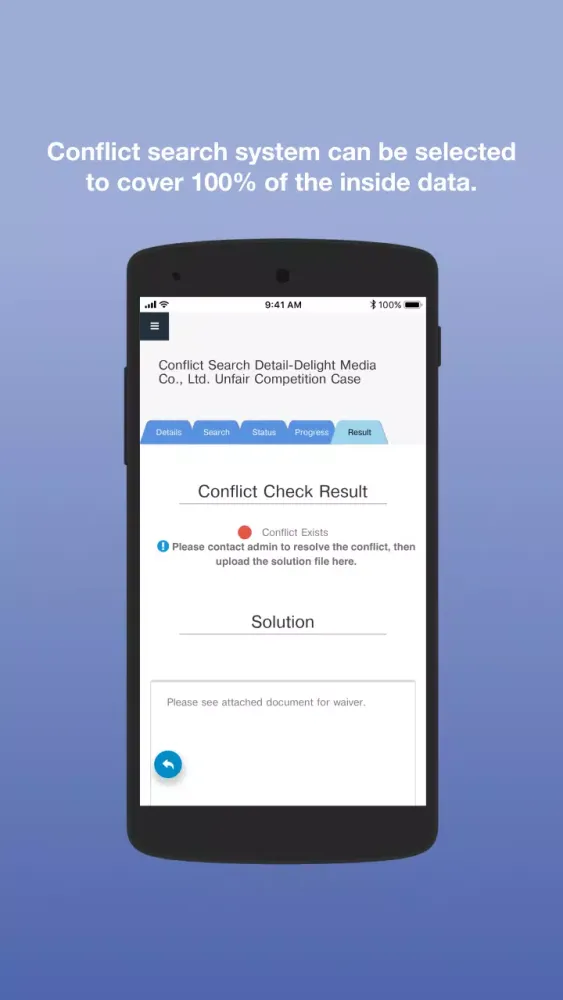 Captures d'écran de MATTEROOM Conflict Search
