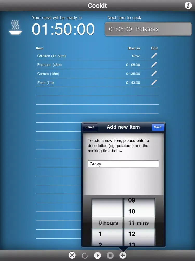 Capturas de tela do Cookit Lite - cooking meal planner iPad 