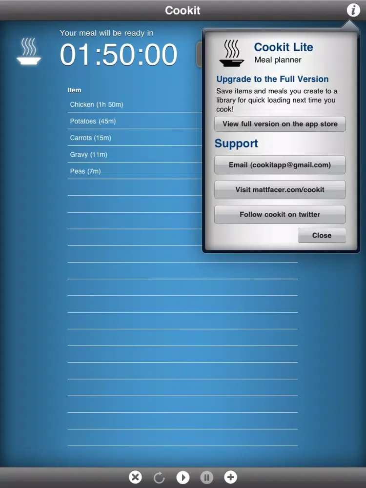 Capturas de tela do Cookit Lite - cooking meal planner iPad 