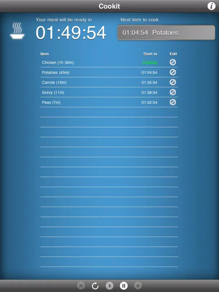 Capturas de tela do Cookit Lite - cooking meal planner iPad 