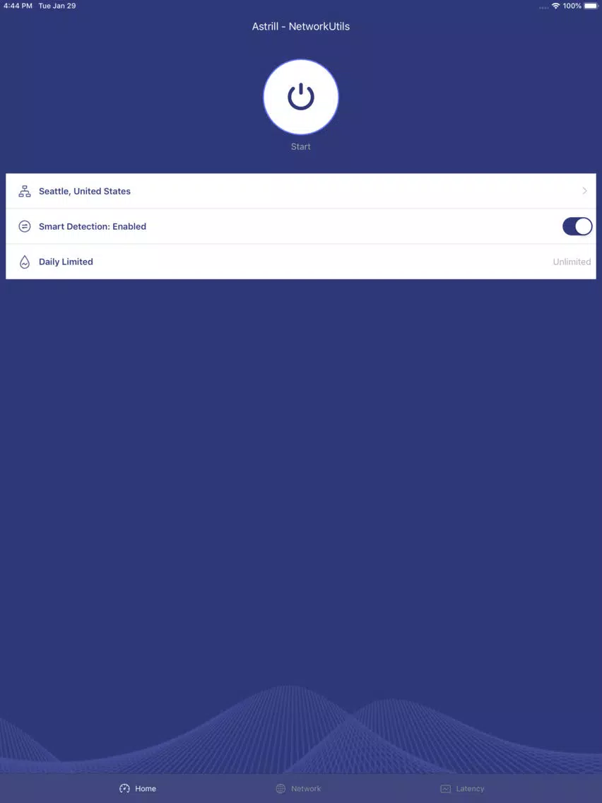 Captures d'écran de Astrill-Speed APN wifi Testing iPad 