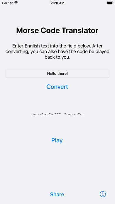 Morse Code Translator Ekran Görüntüleri