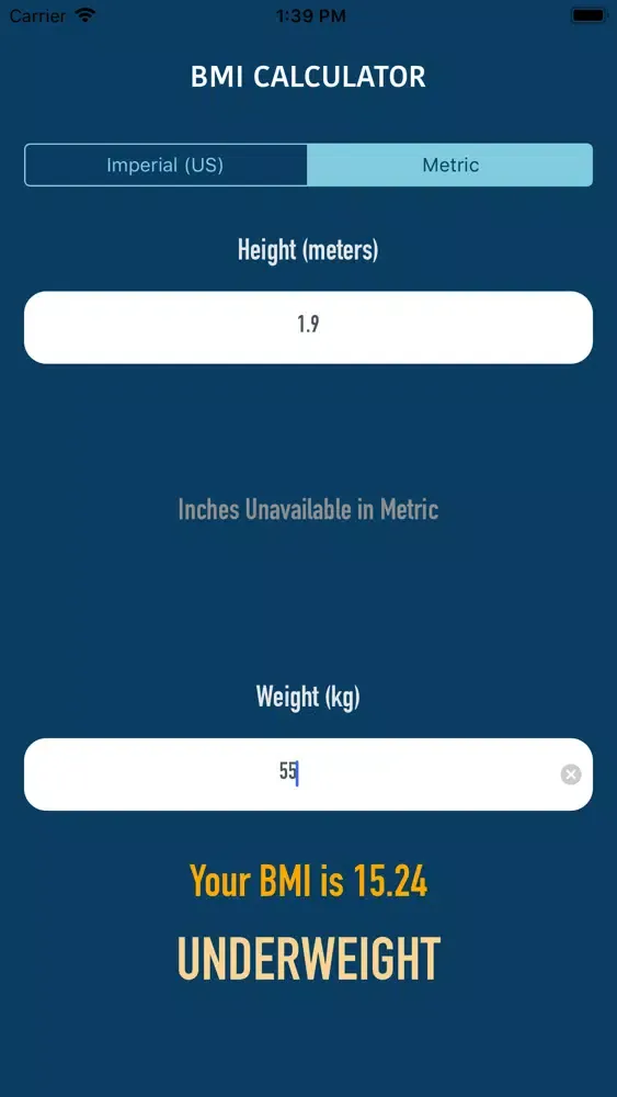 Скриншоты Pocket BMI