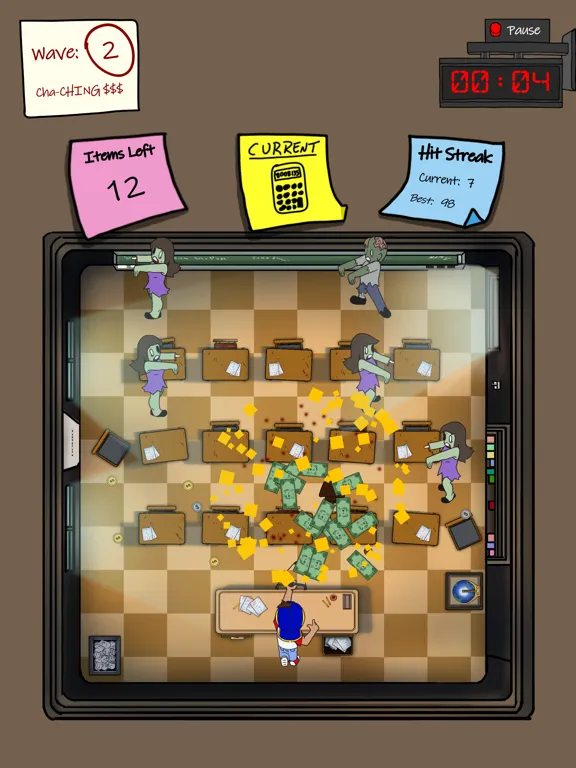 Tangkapan layar Zombies Ate My Homework iPad