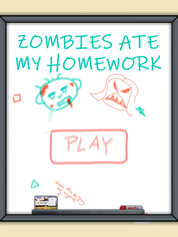 Tangkapan layar Zombies Ate My Homework iPad