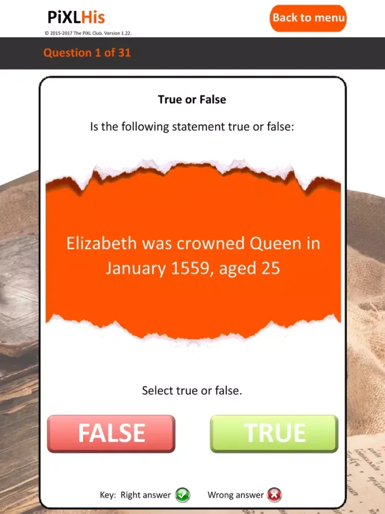 PiXL History App iPad  스크린샷