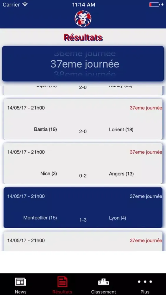 Lyon Foot سکرین شاٹس