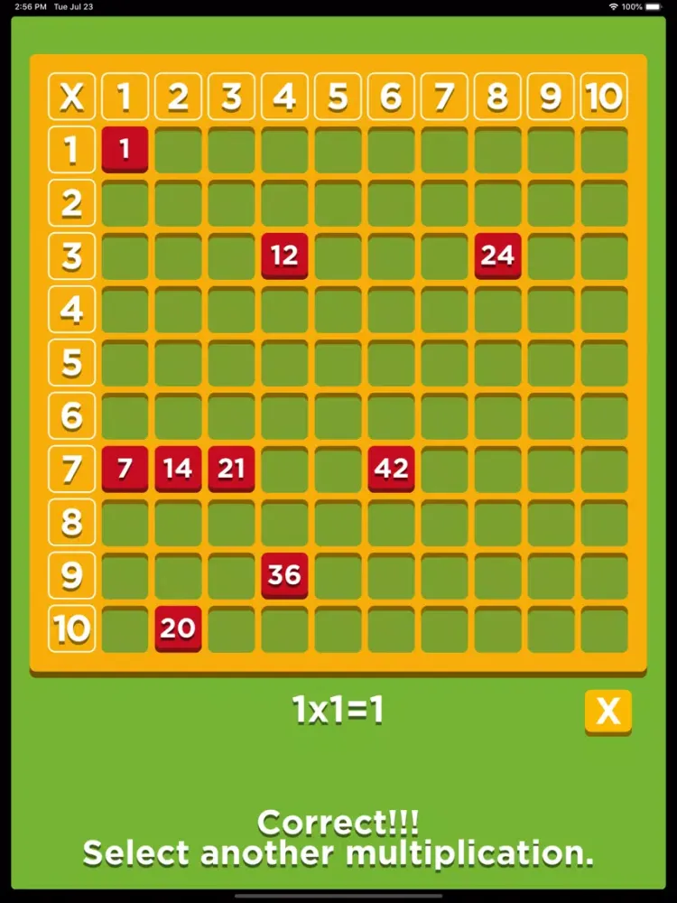 2x2=4 iPad  Screenshots
