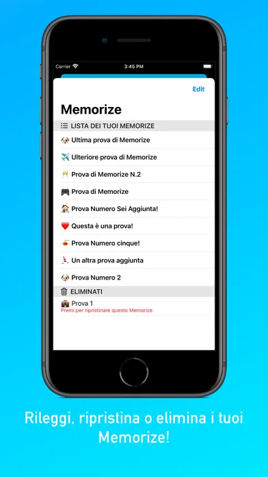 Screenshot di Memorize