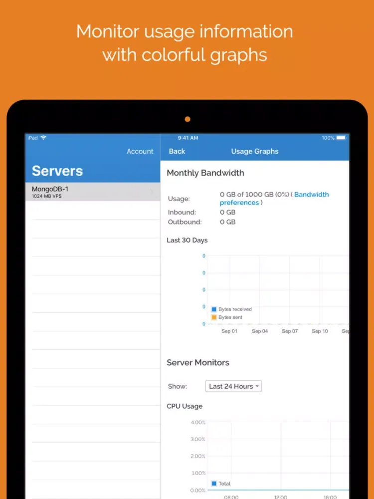 Vulture - Manager for Vultr iPad  Ekran Görüntüleri