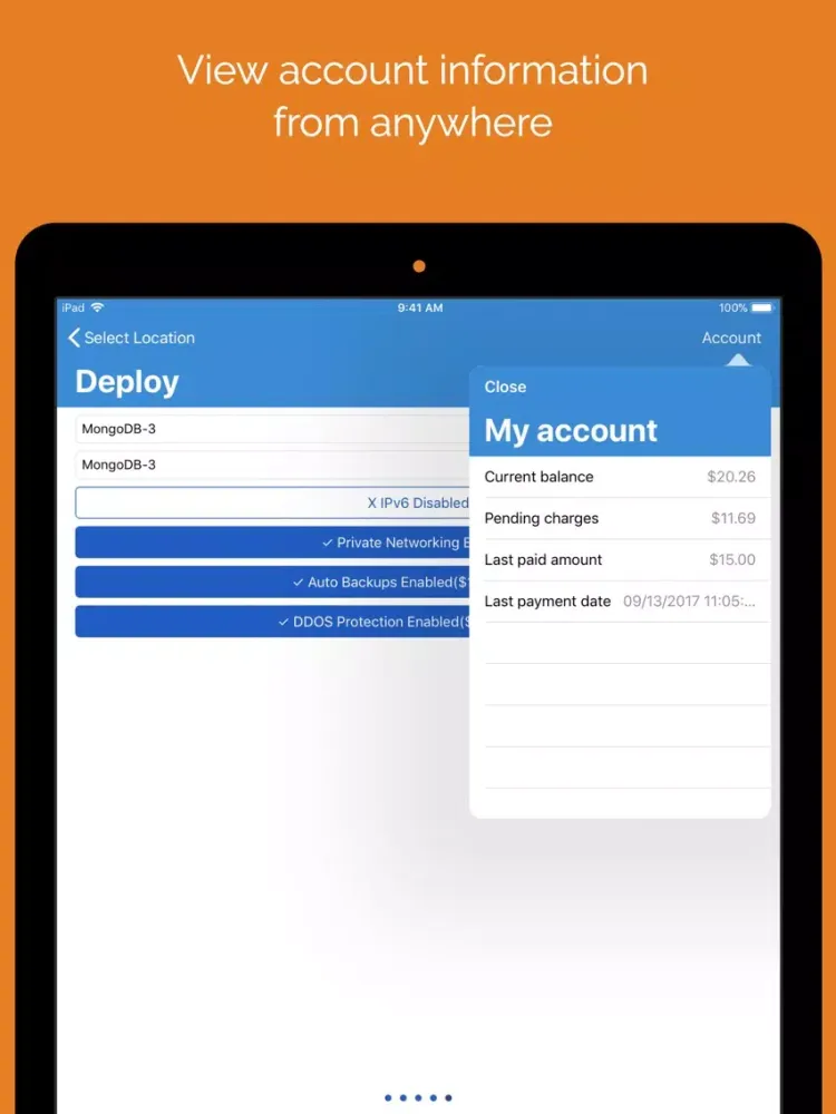 Vulture - Manager for Vultr iPad  Ekran Görüntüleri