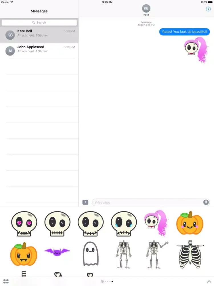 Skully the Halloween Skeleton iPad  Screenshots