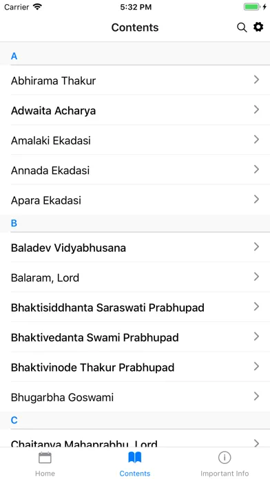 Vaishnava Calendar Screenshots